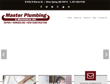 Tablet Screenshot of masterplumbing.com